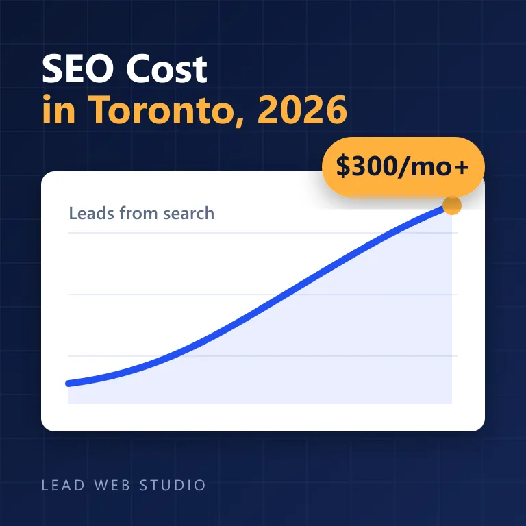 SEO pricing in Toronto for 2026 โ growing organic search traffic from $300 per month