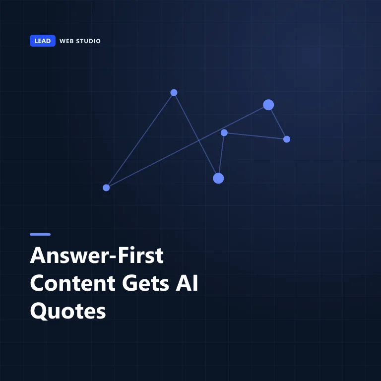 Answer-first content format that gets quoted by Google AI and ChatGPT