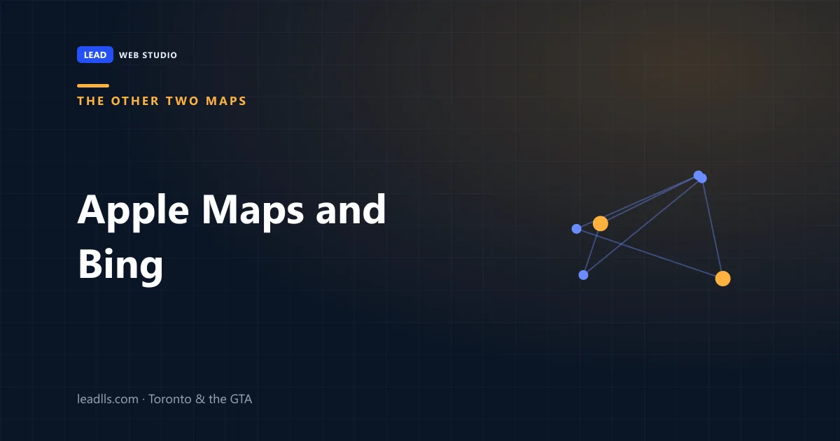Claiming a business listing on Apple Maps and on Bing