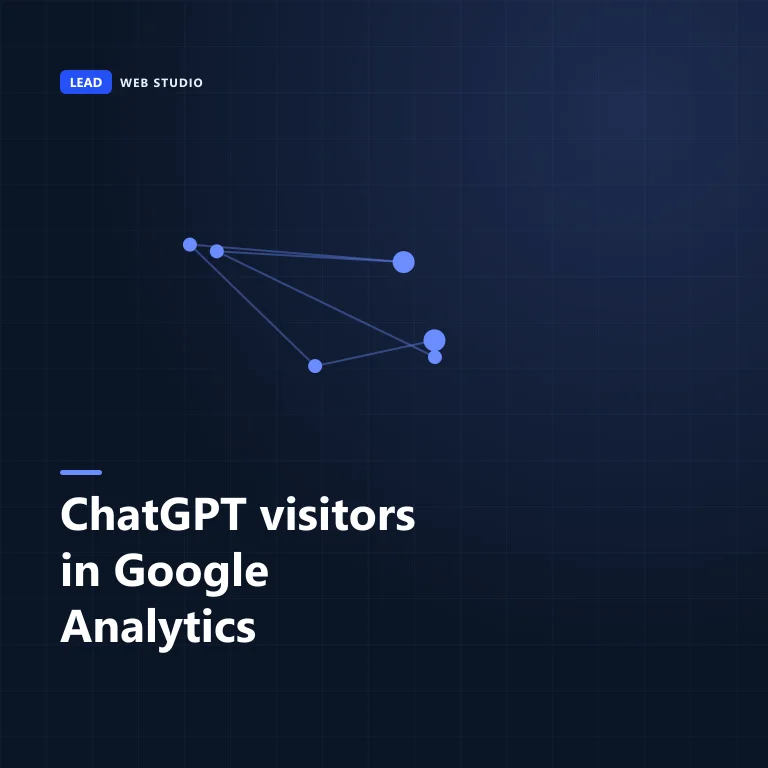 Cover graphic reading: ChatGPT visitors in Google Analytics