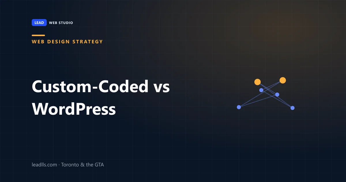 Custom-coded website versus WordPress โ which one is right for your business