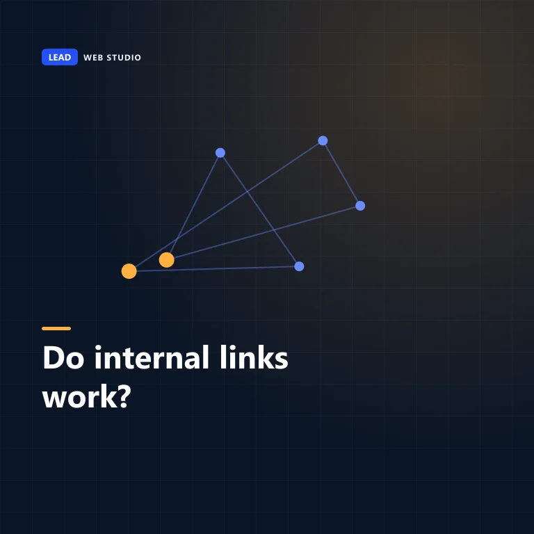 Cover graphic reading: Do internal links work? Measured on 356 pages