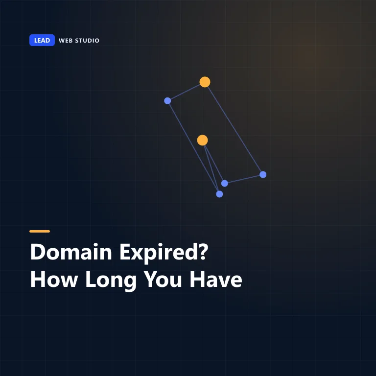 Cover graphic reading: Domain expired? How long you have