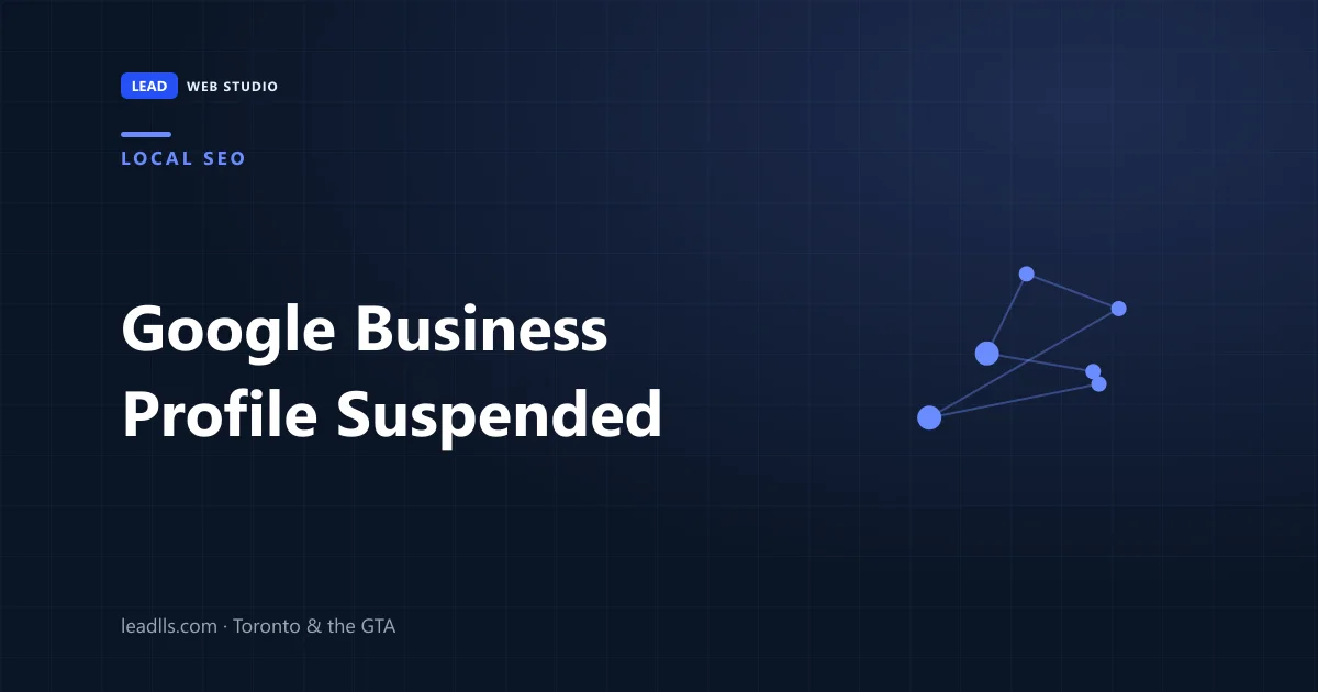 Google Business Profile suspended — the steps to take before submitting a reinstatement appeal