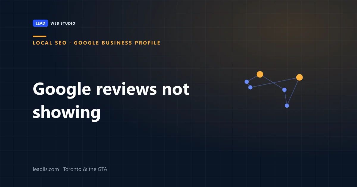 A Google Business Profile review count that does not match the reviews the business actually has