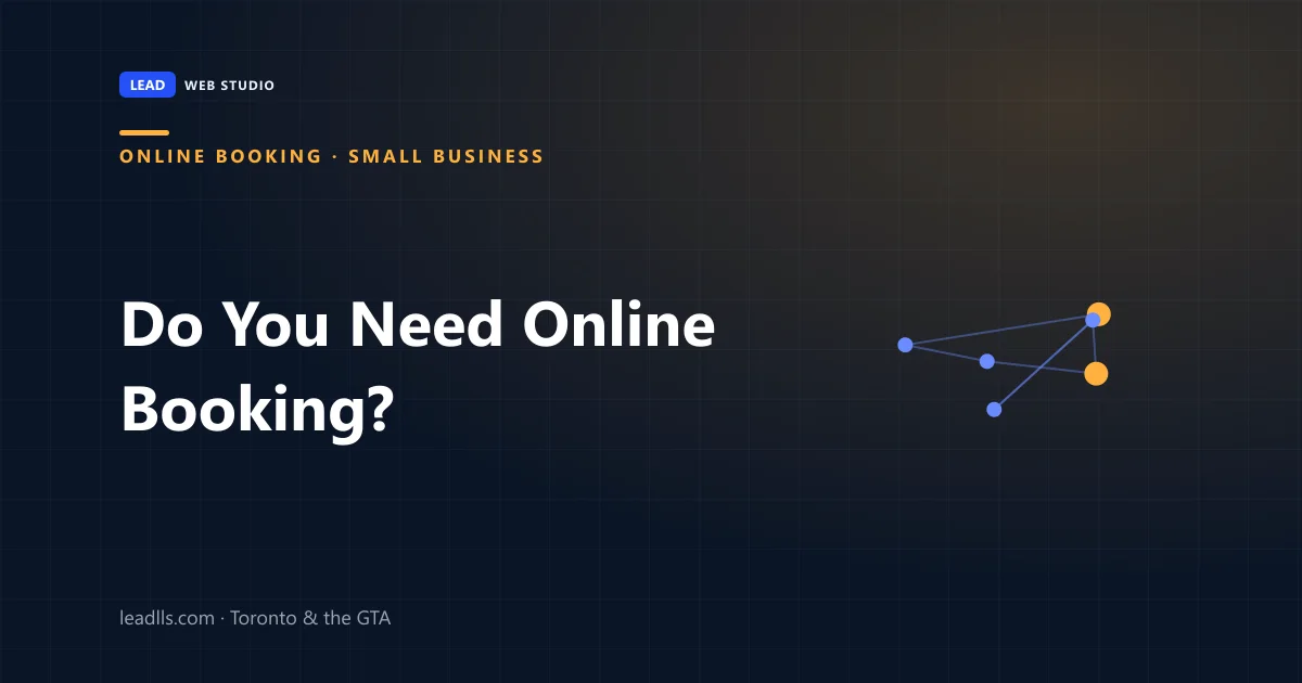 Does your service business need an online booking system on its website
