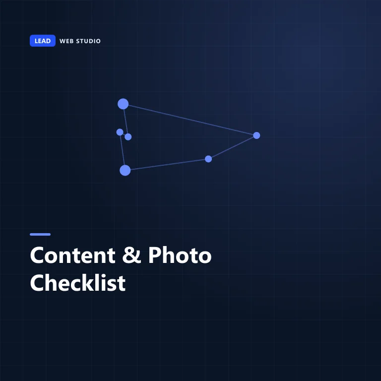 Content and photo checklist to prepare before starting a new website