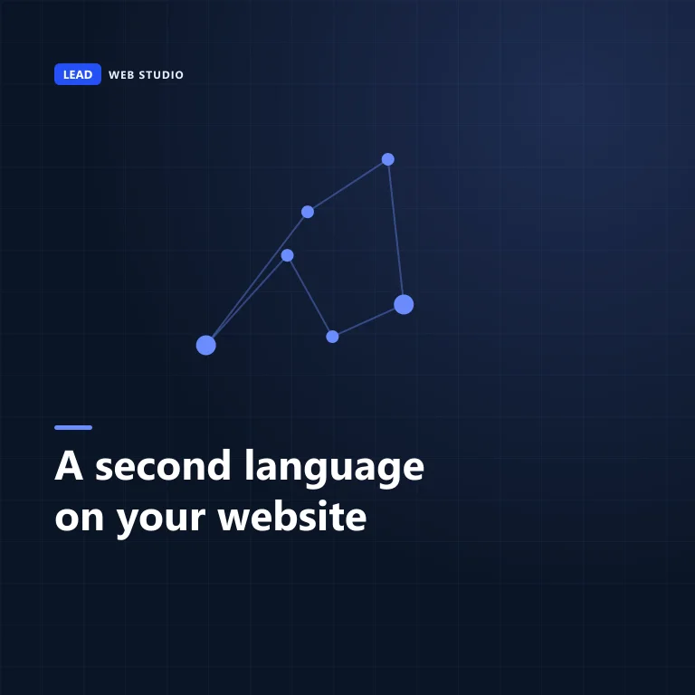 Cover graphic reading: A second language on your website