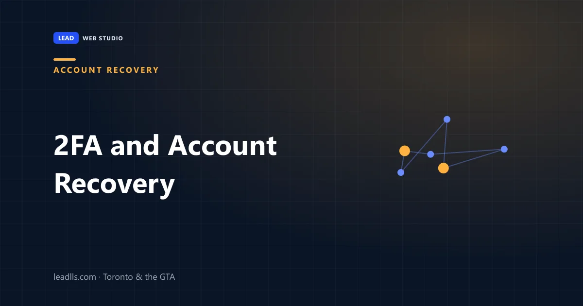 Two-factor authentication and account recovery for a small business β domain, email and Google Business Profile