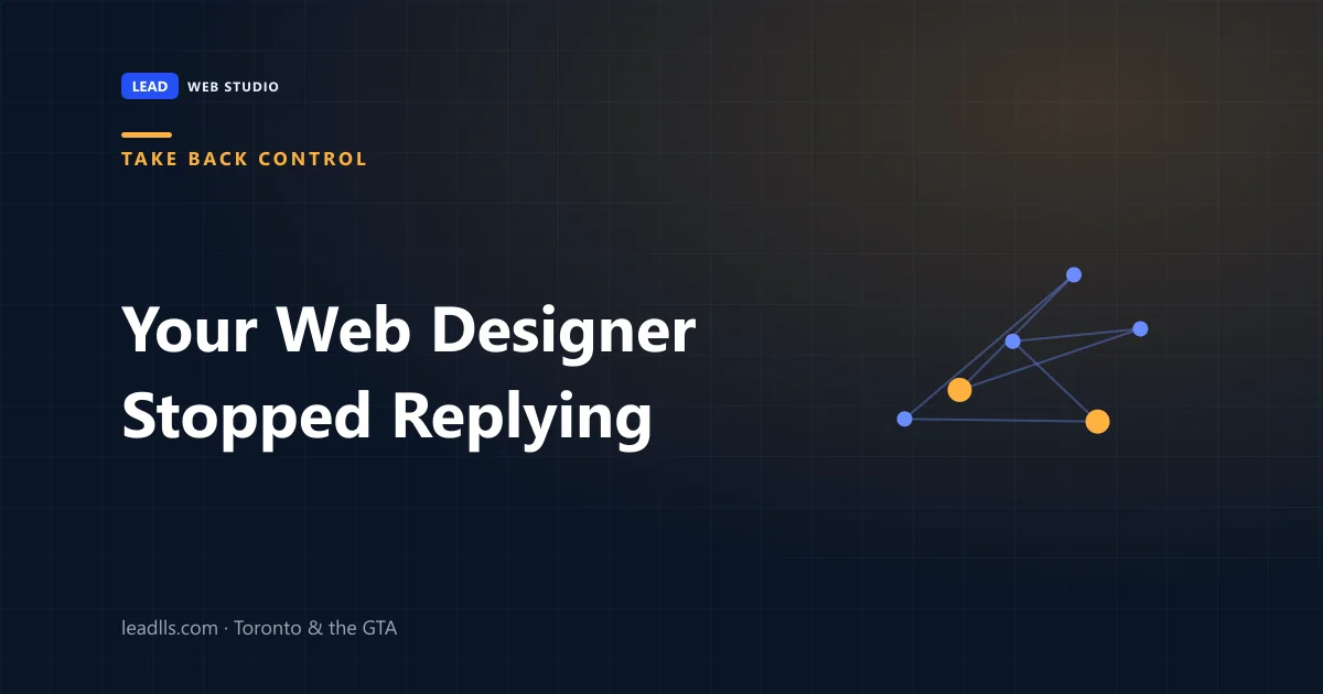 What to do when your web designer stops replying — the order to recover your domain, hosting and website