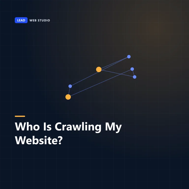 Cover graphic reading: Who is crawling my website?