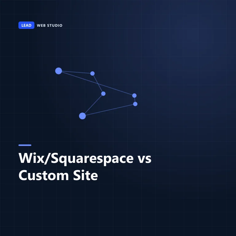 Wix and Squarespace versus a custom-coded website — real cost and ownership trade-offs