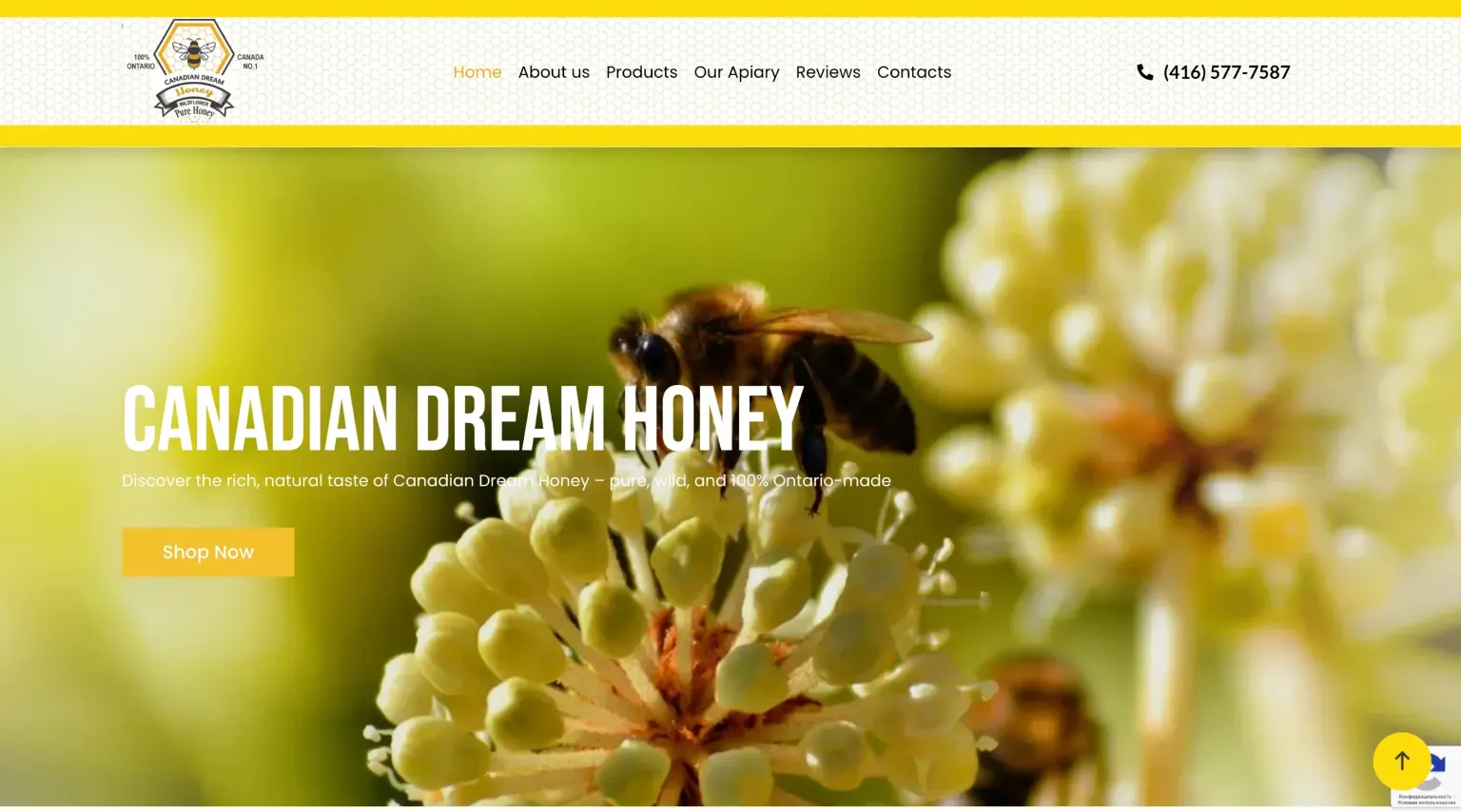 farm website design — inner page design showing services and conversion elements