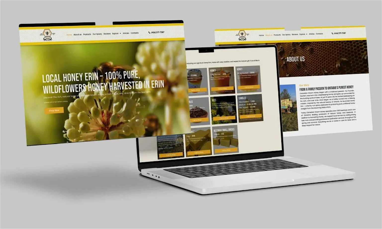 farm website design — website homepage designed by Lead Web Studio