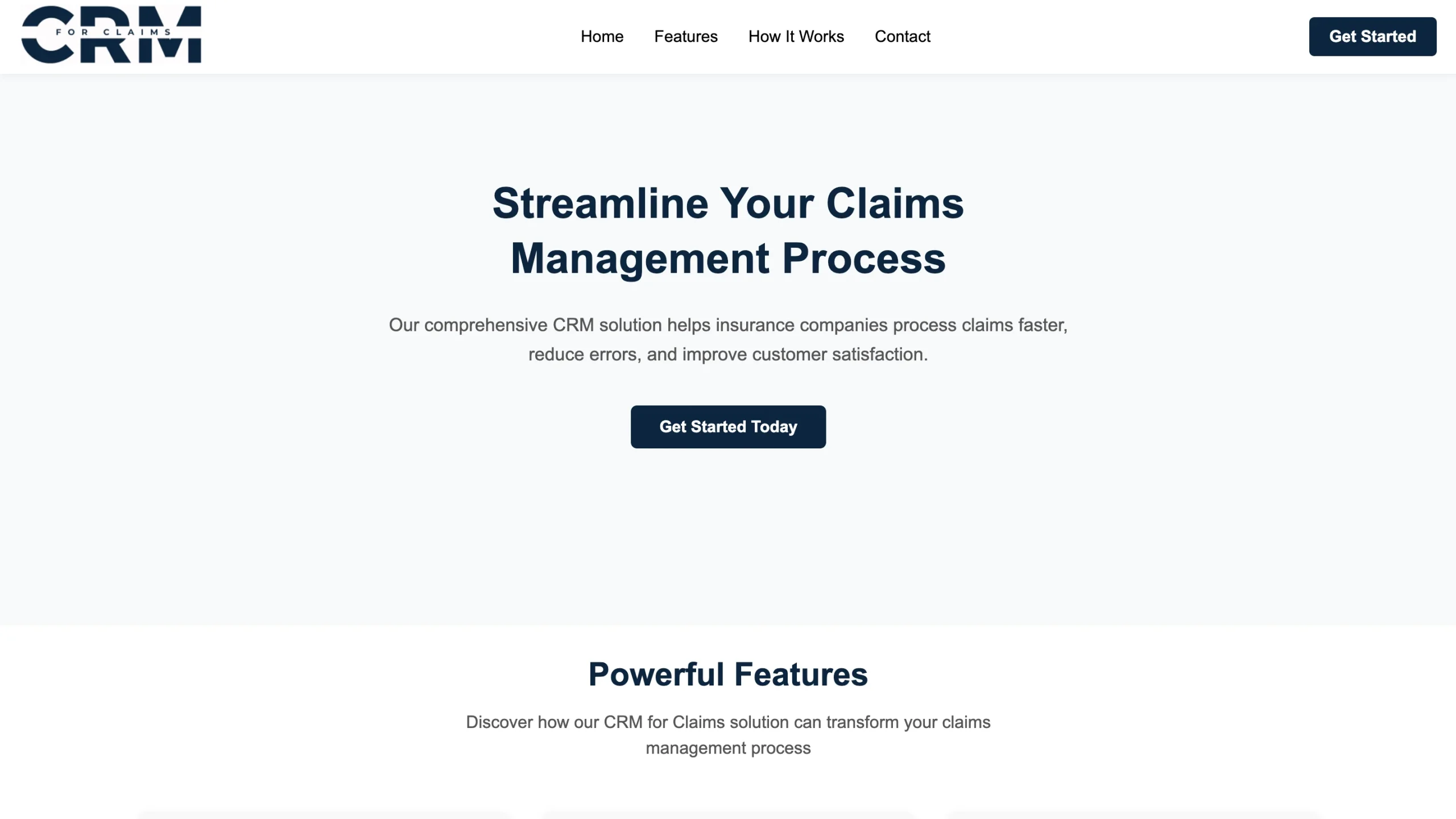 saas website design — inner page design showing services and conversion elements