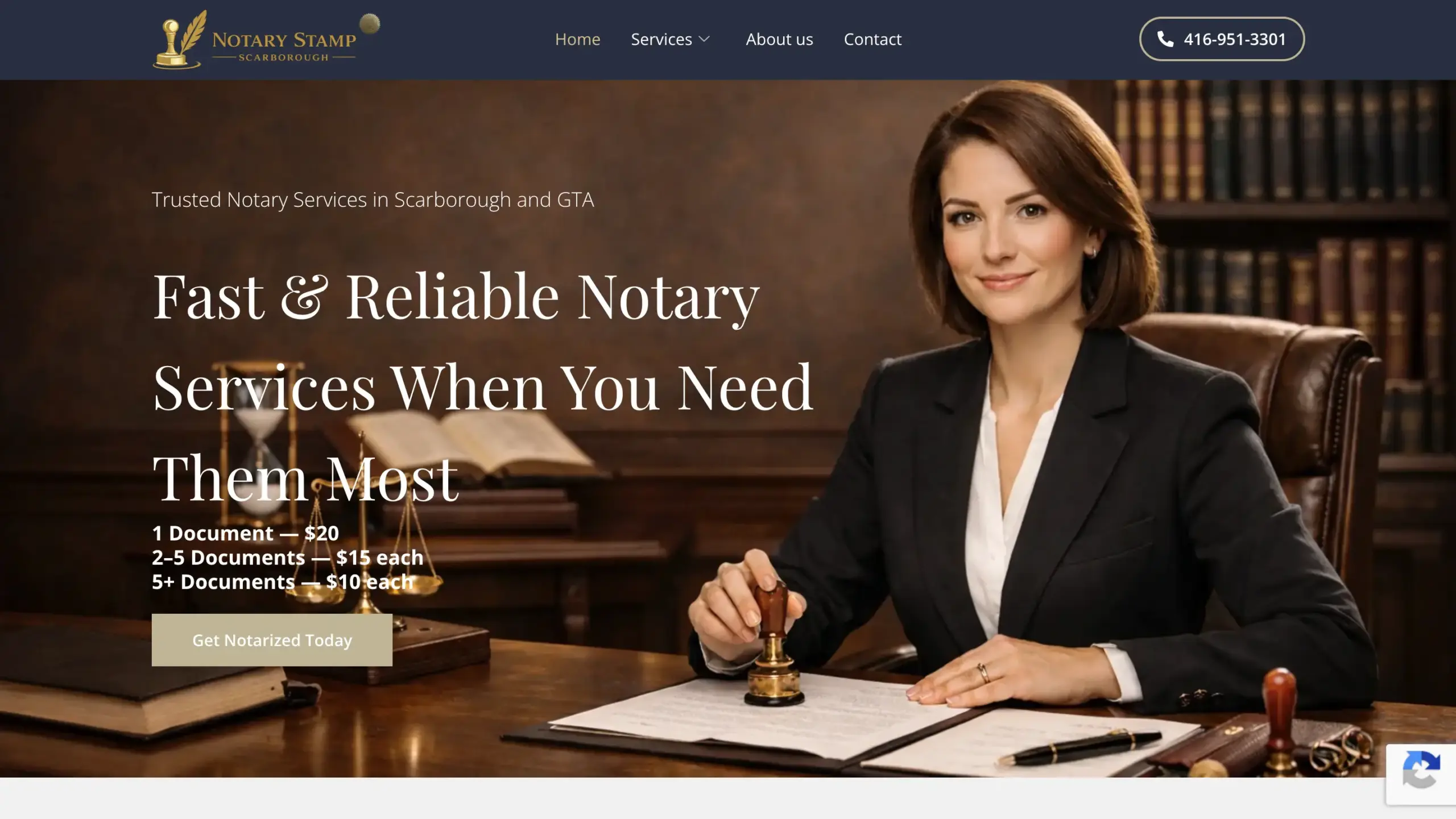 appointment booking website design — inner page design showing services and conversion elements