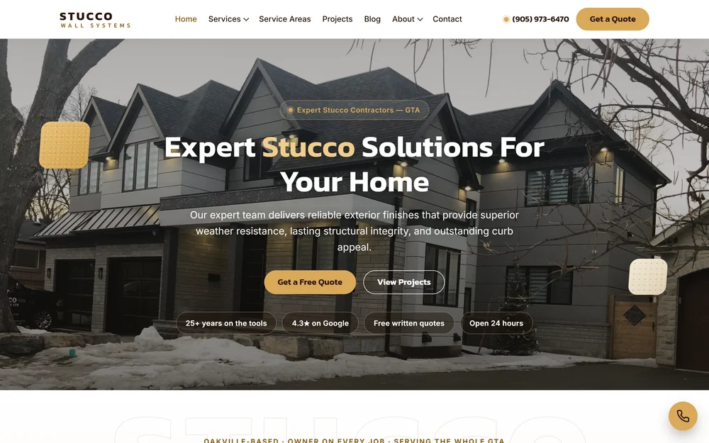Stucco Wall Systems website