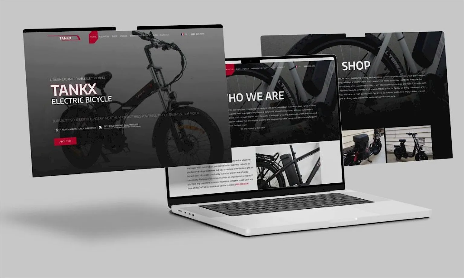 e-commerce website design — website homepage designed by Lead Web Studio