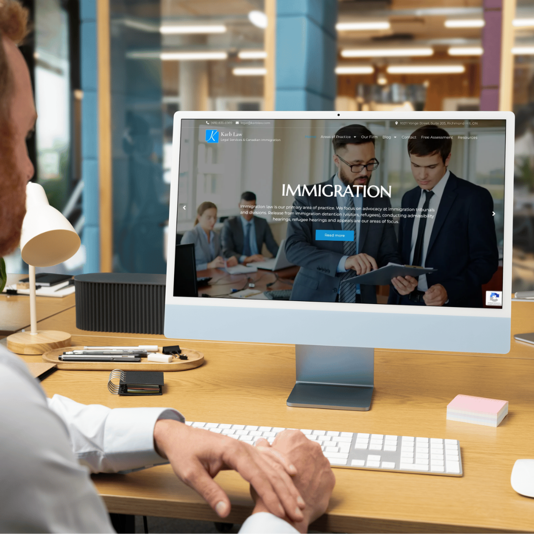 Mock up of website created by Lead Web Studio