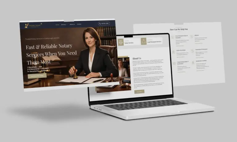 Pro Glass Plus website homepage showcasing glass railing services